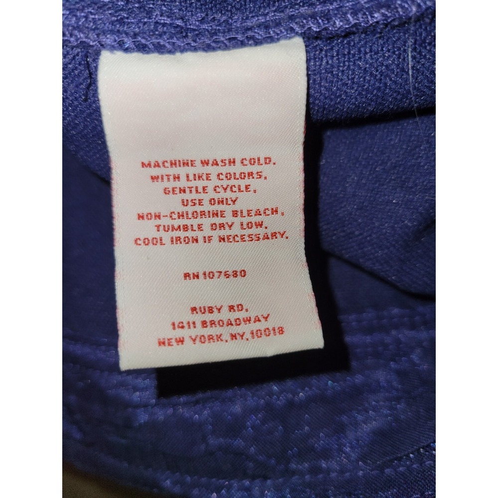 Ruby Rd Jacket 12 Cobalt Button Up Crop Pockets T… - image 11